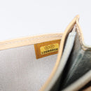 CHANEL Camelia Wallet Leather Beige CC Auth bs31581-20