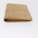CHANEL Camelia Wallet Leather Beige CC Auth bs31581-7