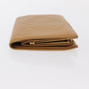 CHANEL COCO Mark Long Wallet Caviar Skin Beige Gold CC Auth bs31582-3