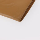 CHANEL COCO Mark Long Wallet Caviar Skin Beige Gold CC Auth bs31582-14