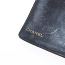 CHANEL Long Wallet Caviar Skin Black Gold CC Auth bs31583-13