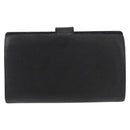 CHANEL Long Wallet Caviar Skin Black Gold CC Auth bs31583-3