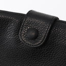 CHANEL COCO Mark Long Wallet Caviar Skin Black Gold CC Auth bs31584-12