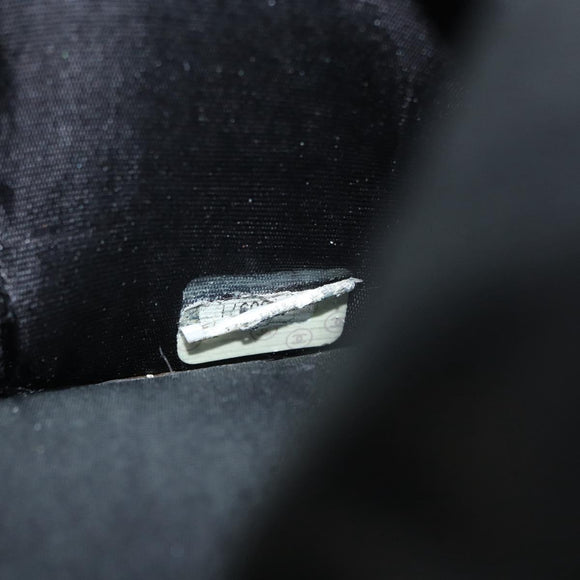 CHANEL COCO Mark Long Wallet Caviar Skin Black Gold CC Auth bs31584