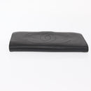 CHANEL COCO Lange Geldbörse Kaviarleder Schwarz Gold CC Auth bs31584-6