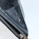 CHANEL Zip Around Long Wallet Caviar Skin Black Gold CC Auth bs31585-11