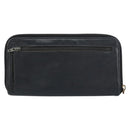 CHANEL Zip Around Long Wallet Caviar Skin Black Gold CC Auth bs31585-2