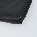 CHANEL Zip Around Long Wallet Caviar Skin Black Gold CC Auth bs31585-14