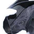 CHANEL COCO Mark Long Wallet Caviar Skin Black Gold CC Auth bs31586-19