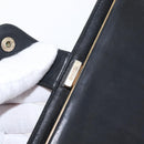 CHANEL COCO Mark Long Wallet Caviar Skin Black Gold CC Auth bs31586-10