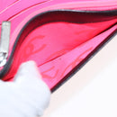 CHANEL Cambon Line Wallet Lamb Skin Black Silver CC Auth bs31589-18