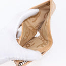 CHANEL Cambon Line Wallet Lamb Skin Beige Silver CC Auth bs31591-15