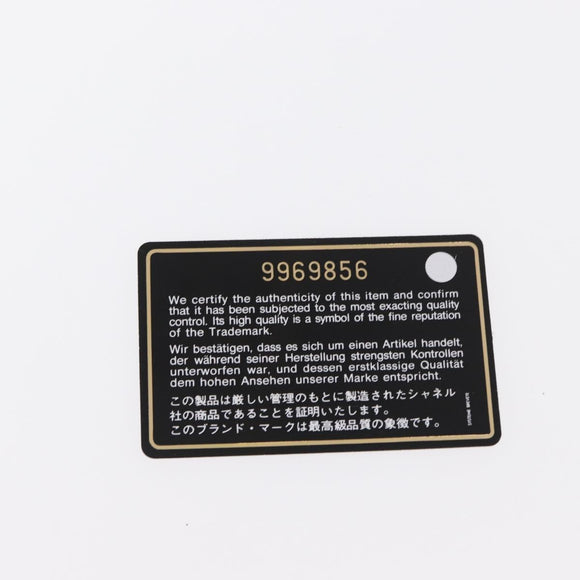 CHANEL Cambon Line Wallet Lamb Skin Beige Silver CC Auth bs31591