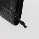 BOTTEGA VENETA INTRECCIATO Long Wallet Leather Black Auth bs31595-12