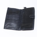 BOTTEGA VENETA INTRECCIATO Long Wallet Leather Black Auth bs31595-13