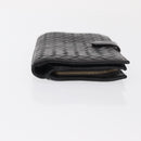BOTTEGA VENETA INTRECCIATO Long Wallet Leather Black Auth bs31595-4