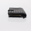 BOTTEGA VENETA INTRECCIATO Long Wallet Leather Black Auth bs31595-5