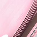 BOTTEGA VENETA INTRECCIATO Long Wallet Leather Pink Auth bs31596-18