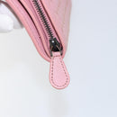 BOTTEGA VENETA INTRECCIATO Long Wallet Leather Pink Auth bs31596-10