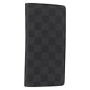 LOUIS VUITTON Damier Graphite Portefeuille Plaza Wallet N62665 LV Auth bs31597-1