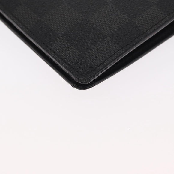 LOUIS VUITTON Damier Graphite Portefeuille Plaza Wallet N62665 LV Auth bs31597