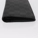 LOUIS VUITTON Damier Graphite Portefeuille Plaza Wallet N62665 LV Auth bs31597-6