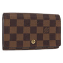 LOUIS VUITTON Damier Ebene Portefeuille Tresol Bifold Wallet N61736 Auth bs31598-1