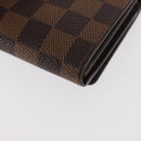 LOUIS VUITTON Damier Ebene Portefeuille Tresol Bifold Wallet N61736 Auth bs31598-16