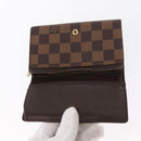 LOUIS VUITTON Damier Ebene Portefeuille Tresol Bifold Wallet N61736 Auth bs31598-9