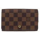 LOUIS VUITTON Damier Ebene Portefeuille Tresol Bifold Wallet N61736 Auth bs31598-13