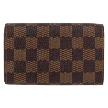 LOUIS VUITTON Damier Ebene Portefeuille Tresol Bifold Wallet N61736 Auth bs31598 - 0