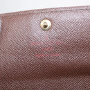 LOUIS VUITTON Damier Ebene Portefeuille Sarah Long Wallet N60491 LV Auth bs31599-17