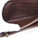 LOUIS VUITTON Damier Ebene Portefeuille Sarah Long Wallet N60491 LV Auth bs31599-10