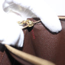 LOUIS VUITTON Damier Ebene Portefeuille Sarah Long Wallet N60491 LV Auth bs31599-12