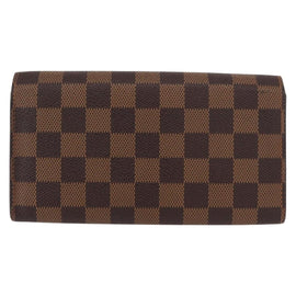 LOUIS VUITTON Damier Ebene Portefeuille Sarah Long Wallet N60491 LV Auth bs31599 - 0