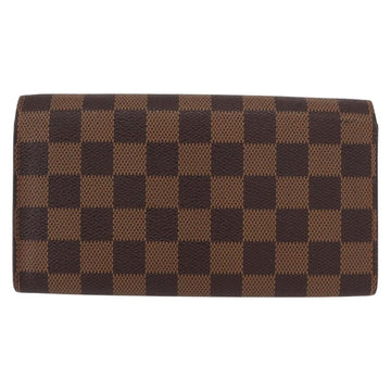LOUIS VUITTON Damier Ebene Portefeuille Sarah Long Wallet N60491 LV Auth bs31599 - 0