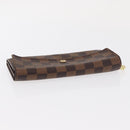 LOUIS VUITTON Damier Ebene Portefeuille Sarah Long Wallet N60491 LV Auth bs31599-5