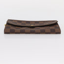 LOUIS VUITTON Damier Ebene Portefeuille Sarah Long Wallet N60491 LV Auth bs31599-6