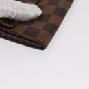 LOUIS VUITTON Damier Ebene Portefeuille Sarah Long Wallet N60491 LV Auth bs31599-7