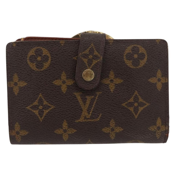 LOUIS VUITTON Monogram Porte Monnaie Billets Viennois Wallet M61663 Auth bs31601