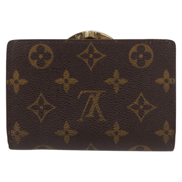 LOUIS VUITTON Monogram Porte Monnaie Billets Viennois Wallet M61663 Auth bs31601
