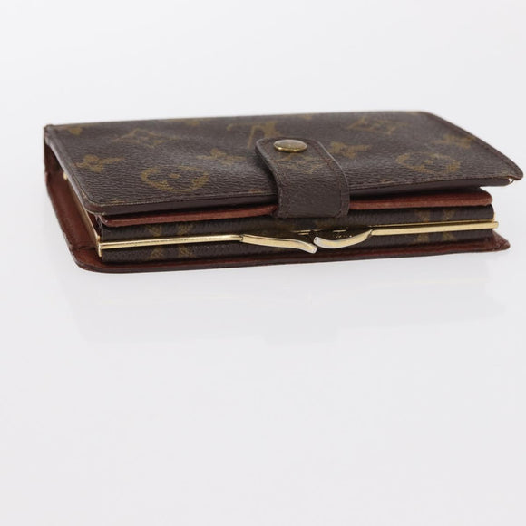 LOUIS VUITTON Monogram Porte Monnaie Billets Viennois Wallet M61663 Auth bs31601
