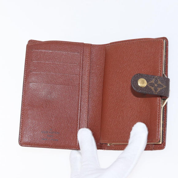 LOUIS VUITTON Monogram Porte Monnaie Billets Viennois Wallet M61663 Auth bs31602