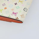 LOUIS VUITTON Multicolor Portefeuille Sarah Wallet White M93532 LV Auth bs31603-16