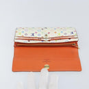 LOUIS VUITTON Multicolor Portefeuille Sarah Wallet White M93532 LV Auth bs31603-8