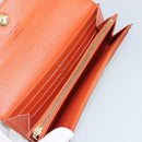 LOUIS VUITTON Multicolor Portefeuille Sarah Wallet White M93532 LV Auth bs31603-19