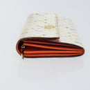 LOUIS VUITTON Multicolor Portefeuille Sarah Wallet White M93532 LV Auth bs31603-4