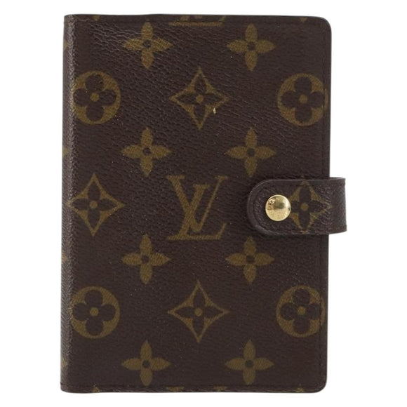 LOUIS VUITTON Monogram Agenda PM Day Planner Cover R20005 LV Auth bs31606