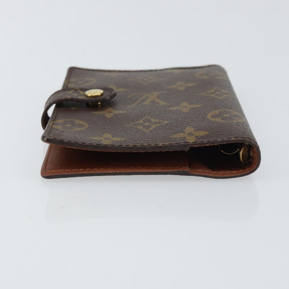 LOUIS VUITTON Monogram Agenda PM Day Planner Cover R20005 LV Auth bs31606