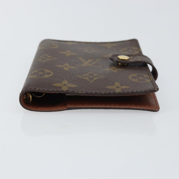 LOUIS VUITTON Monogram Agenda PM Day Planner Cover R20005 LV Auth bs31606